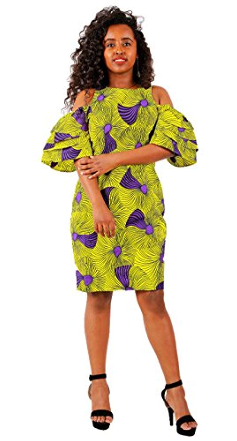 african print casual dresses