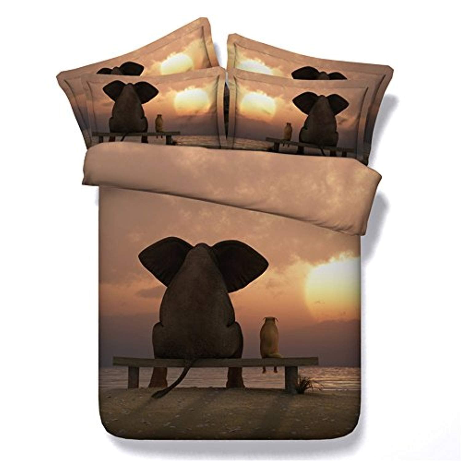 3d Elephant Duvet Cover Kids Bedding African Quilt Elephant Bed