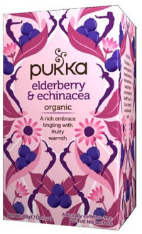 Infusión Pukka Elderberry & Echinacea 20 Bolsas
