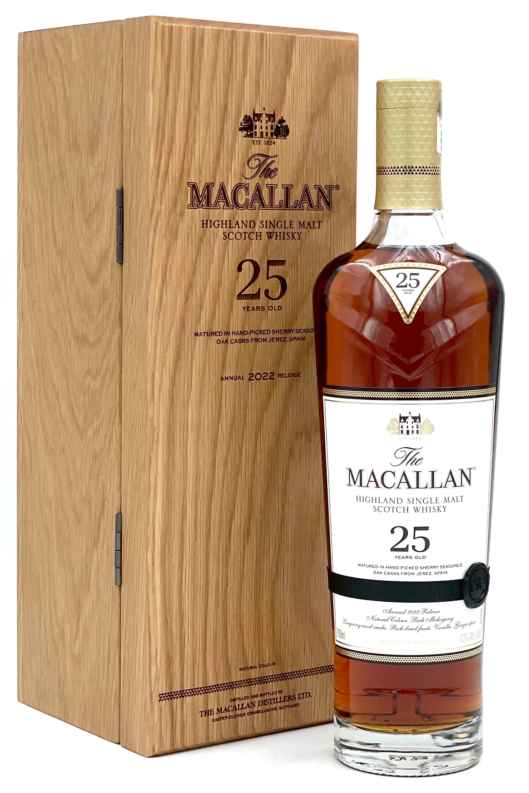 het dossier ik klaag Elektropositief Macallan 25 Year Old Highland Single Malt Scotch Whisky - Blackwell's Wines  & Spirits