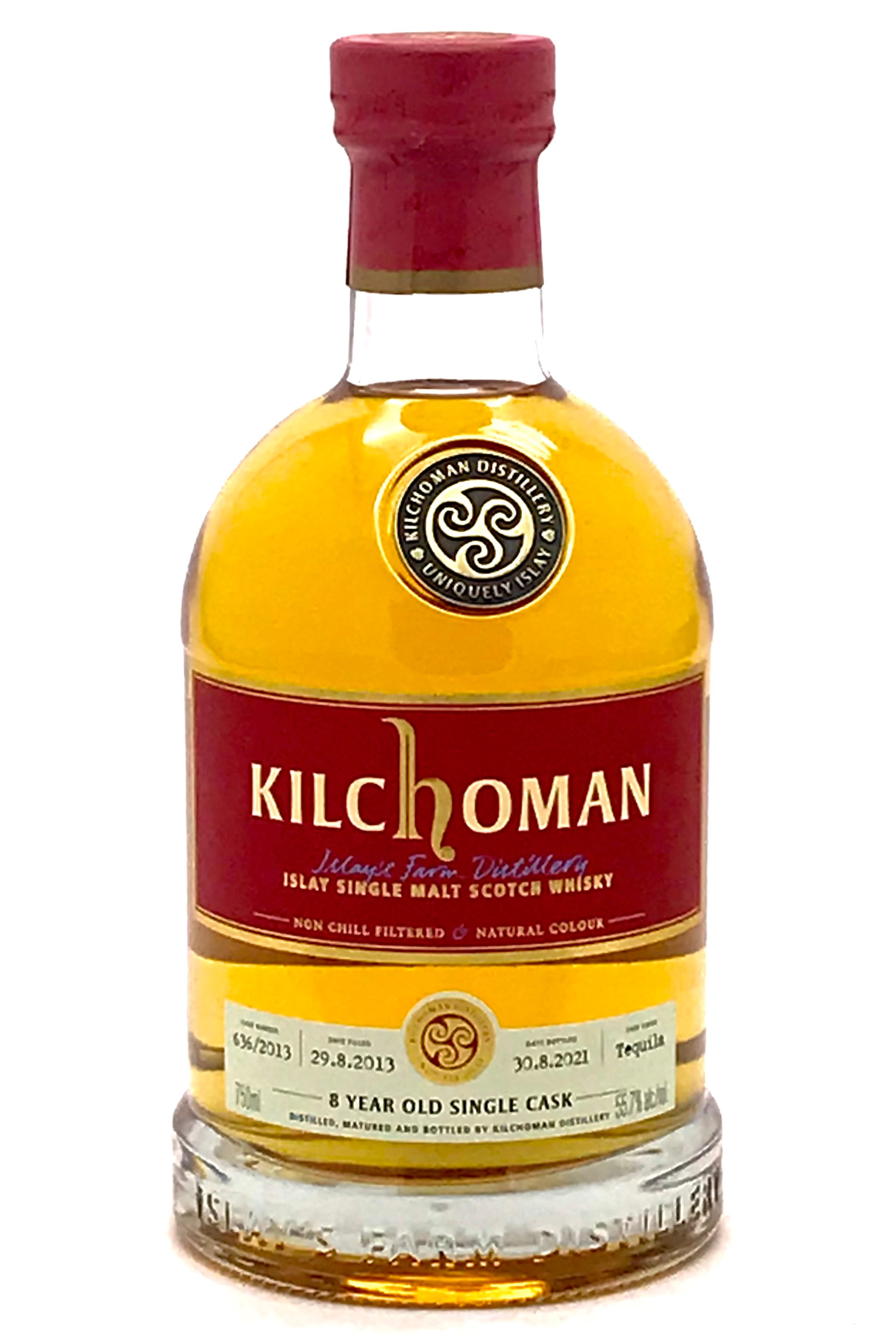 Kilchoman 2013 Bourbon Cask + Tequila Finish ImpEx Beverages Inc 55.7% 750ml