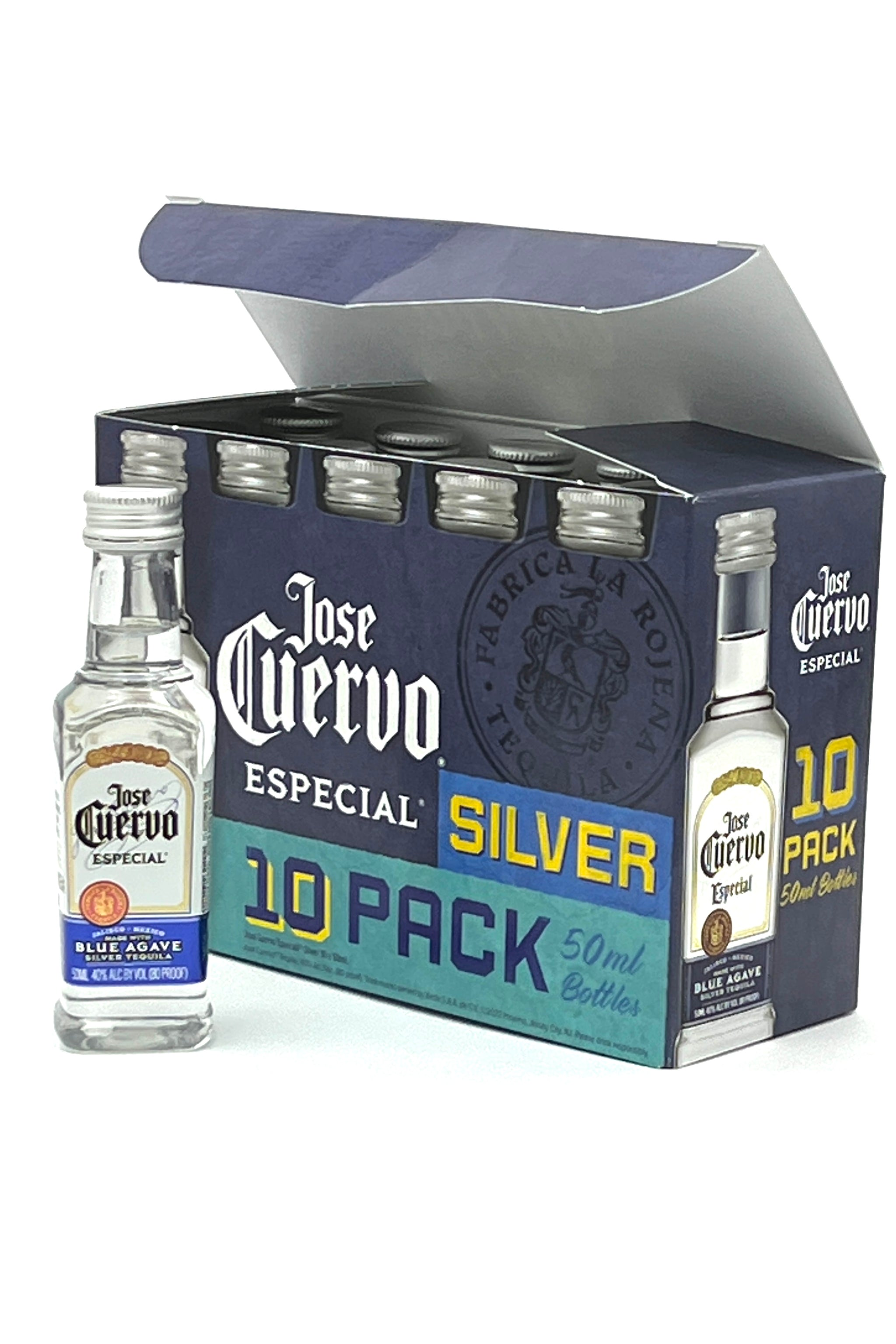 Jose Cuervo Especial Silver Tequila 10 x 50 ml - Blackwell's Wines ...