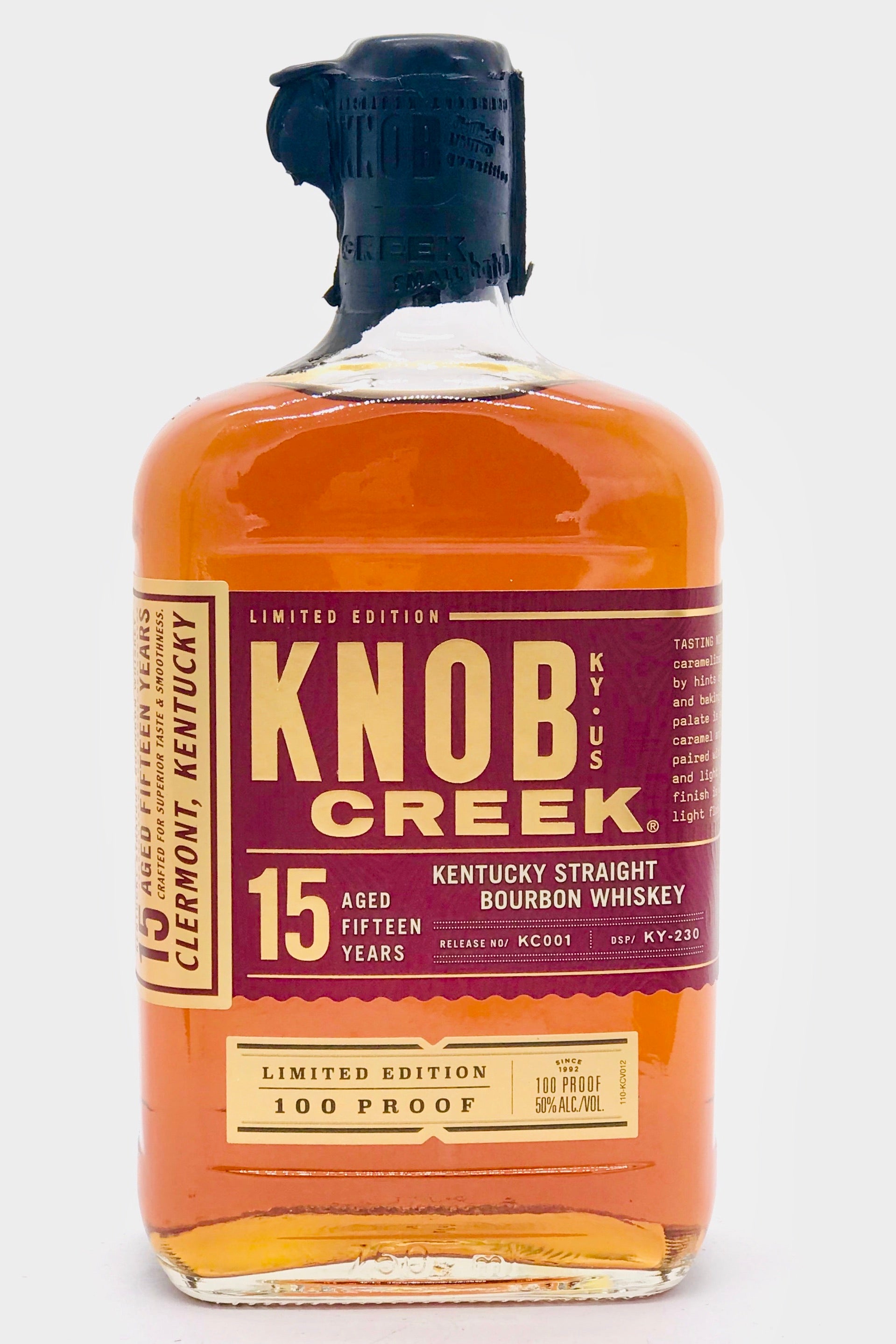 Knob Creek 15 Year Old Straight Bourbon Whiskey Limited Edition Blackwell S Wines Spirits