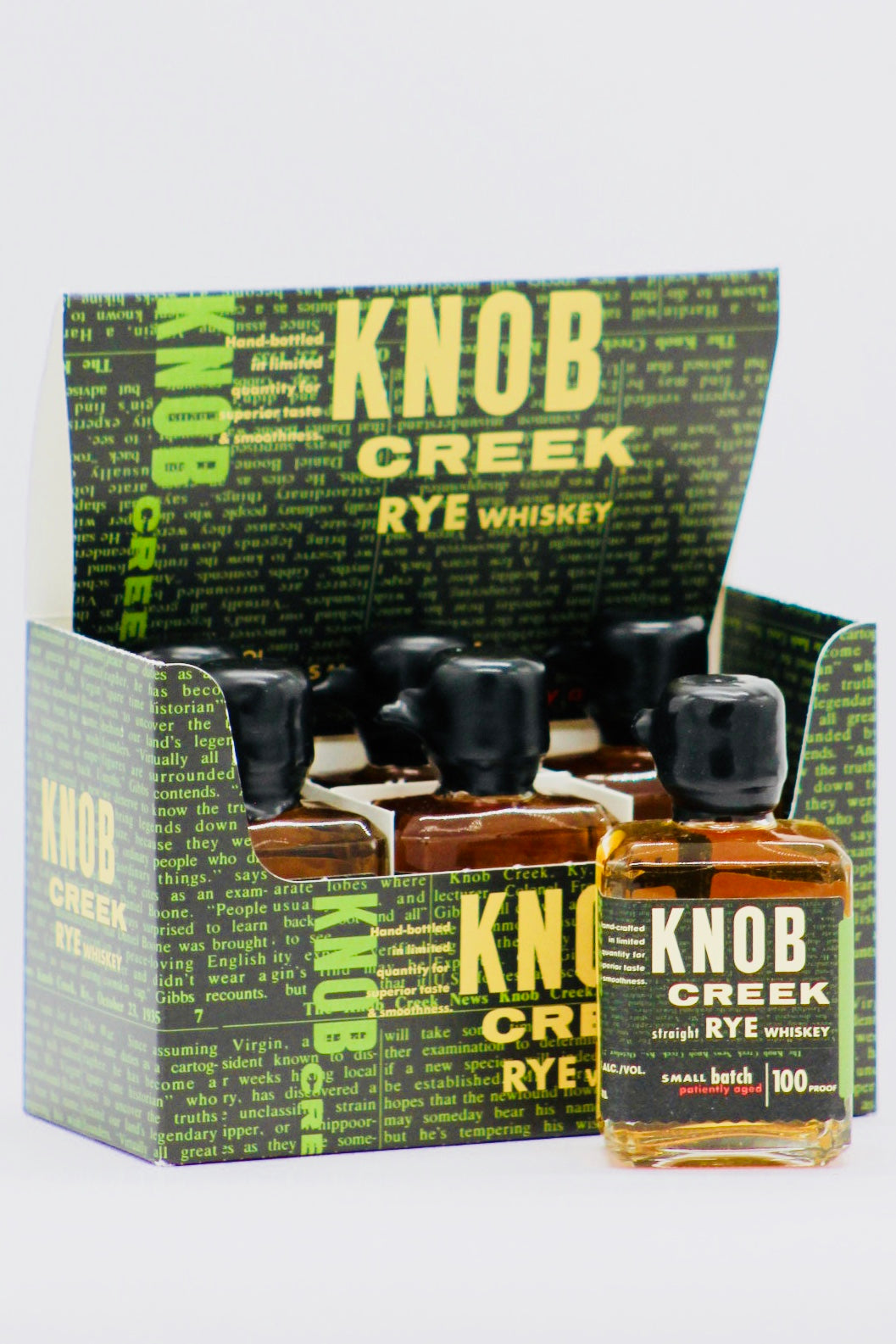 Knob Creek Small Batch Rye Whiskey 100 Proof 6 X 50 Ml