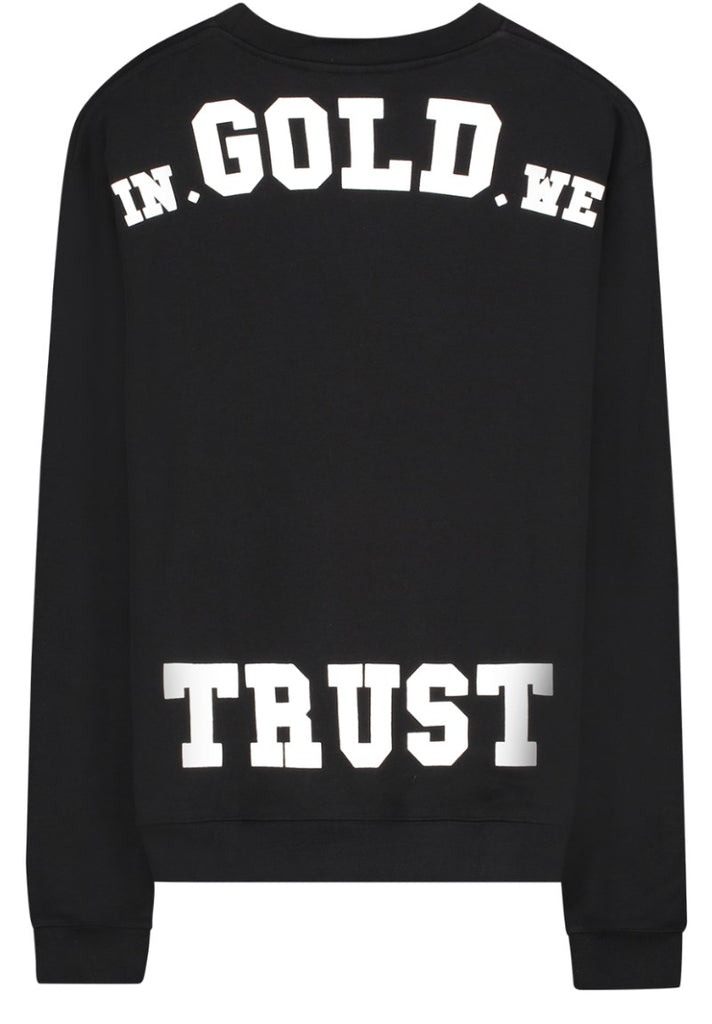 IN GOLD WE TRUST THE TAKEOFF SWEATER BLACK - Your Trends&Brands