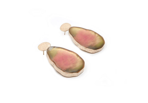 Earrings inspired by shades of pink 