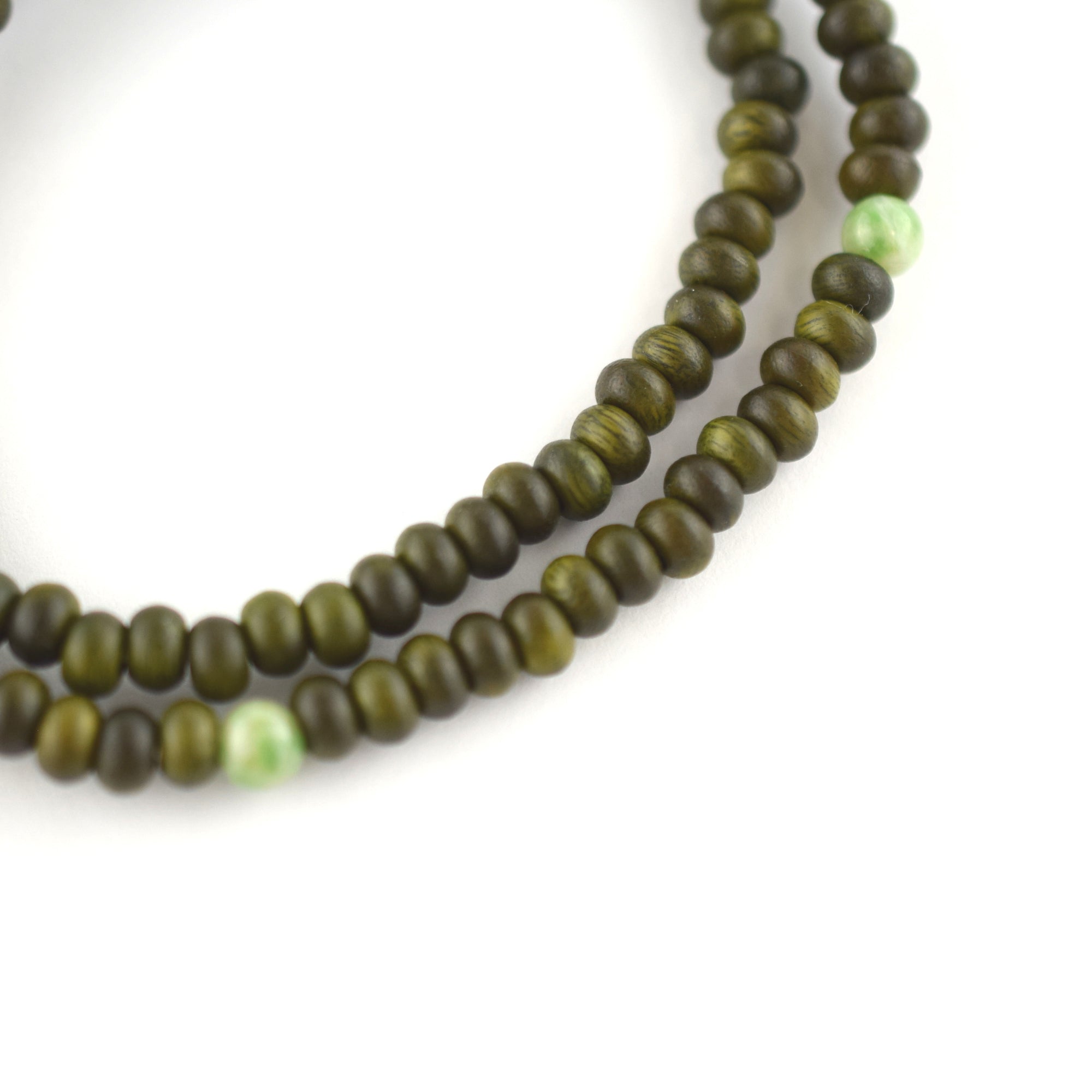 108 beads Lignum vitae wood Jade Bracelet – 京都あさひ屋－Kyoto Asahiya