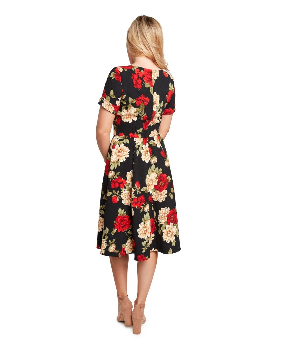 Faux-Wrap Floral Dress – Hubba Hubba Sausalito