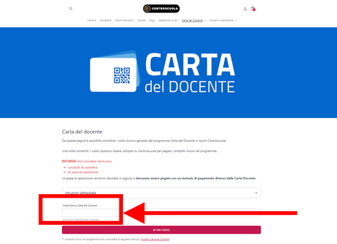 Carta del Docente – Centroscuola