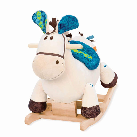 Djeco  Cavallo a Dondolo in legno con protezione schiena