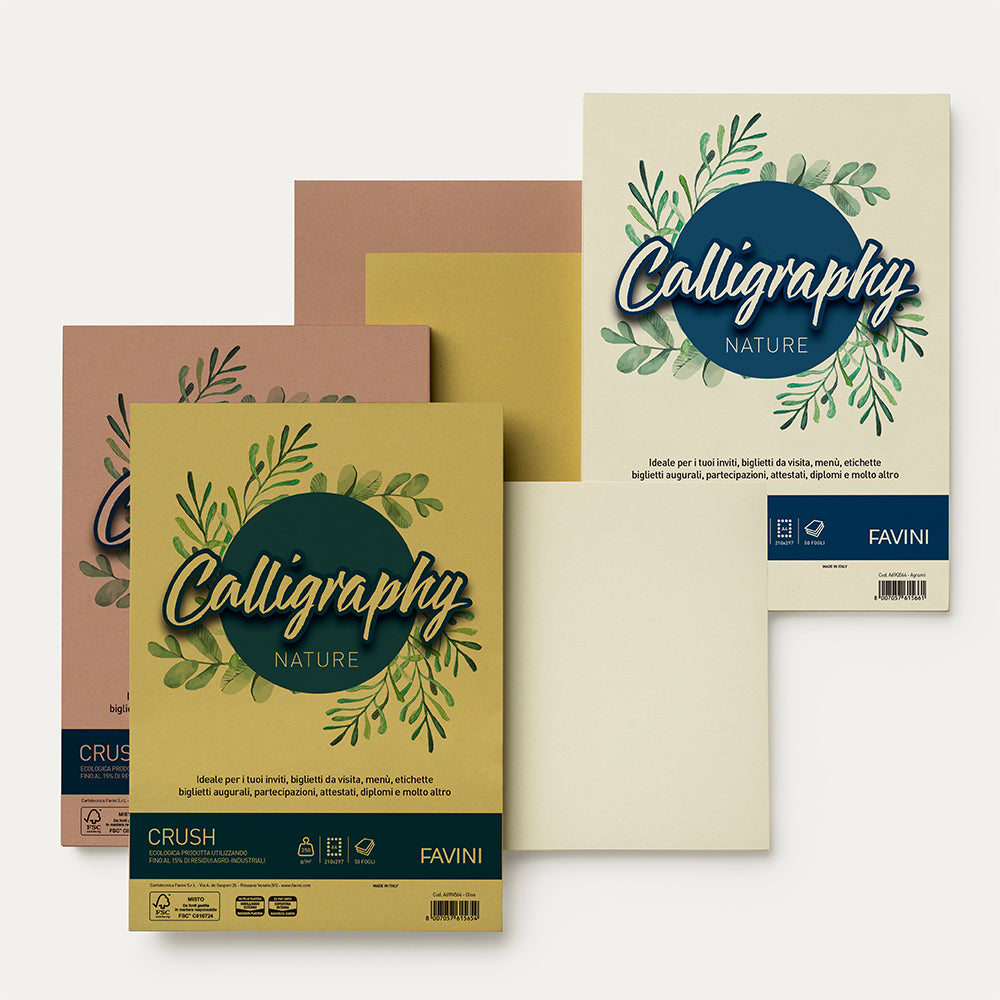 Carta Colorata Calligraphy Nature Remake Favini A4 120 g A69U664 Scoglio