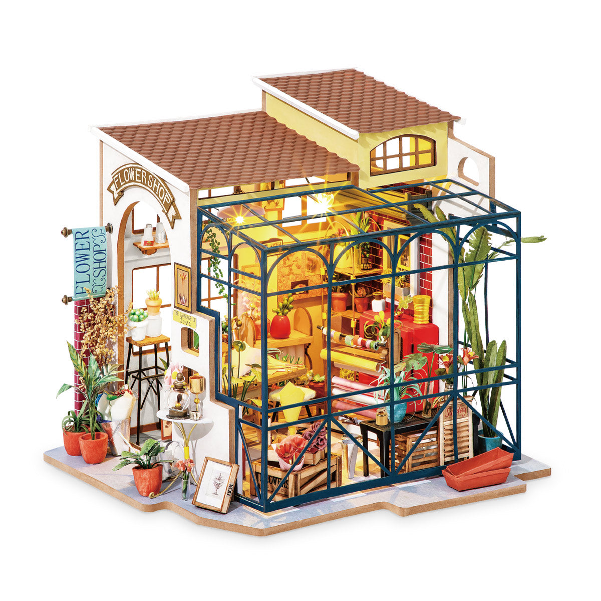 Tema fiori gattini miniatura casa bambole oggetti collezione ceramica –  hobbyshopbomboniere