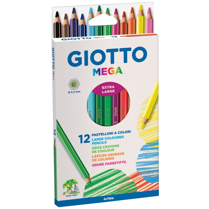 Pastelli Giotto Mega 12pz – Centroscuola