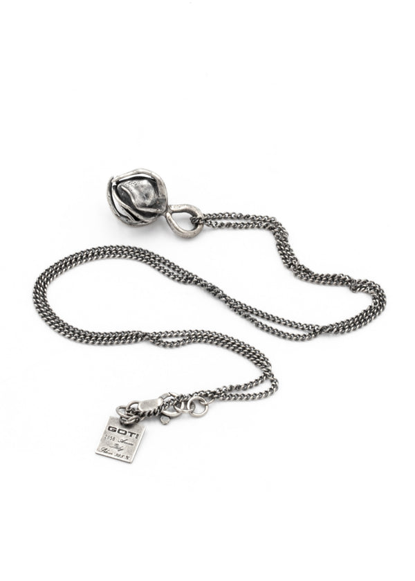 GOTI SILVER CHAIN WITH TWO ENIGMATIC CHARMS NECKLACE