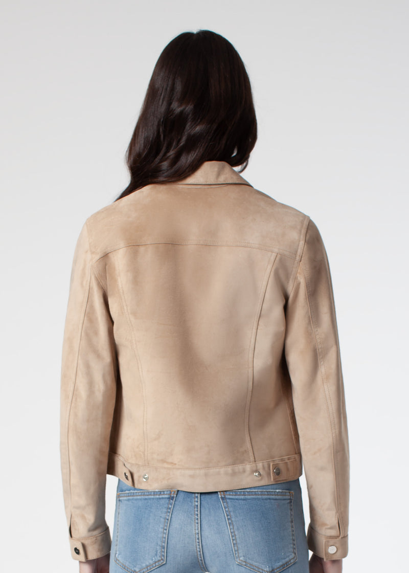 COLINA SUEDE JACKET IN BEIGE