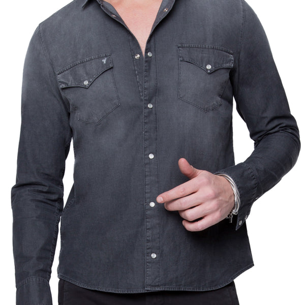ARI Victor Denim Shirt - Black Wash | AriSoho.com