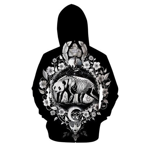 cool skull head hoodie