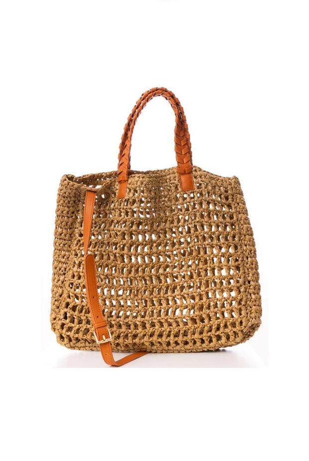 Bobbi Noir Woven Tote