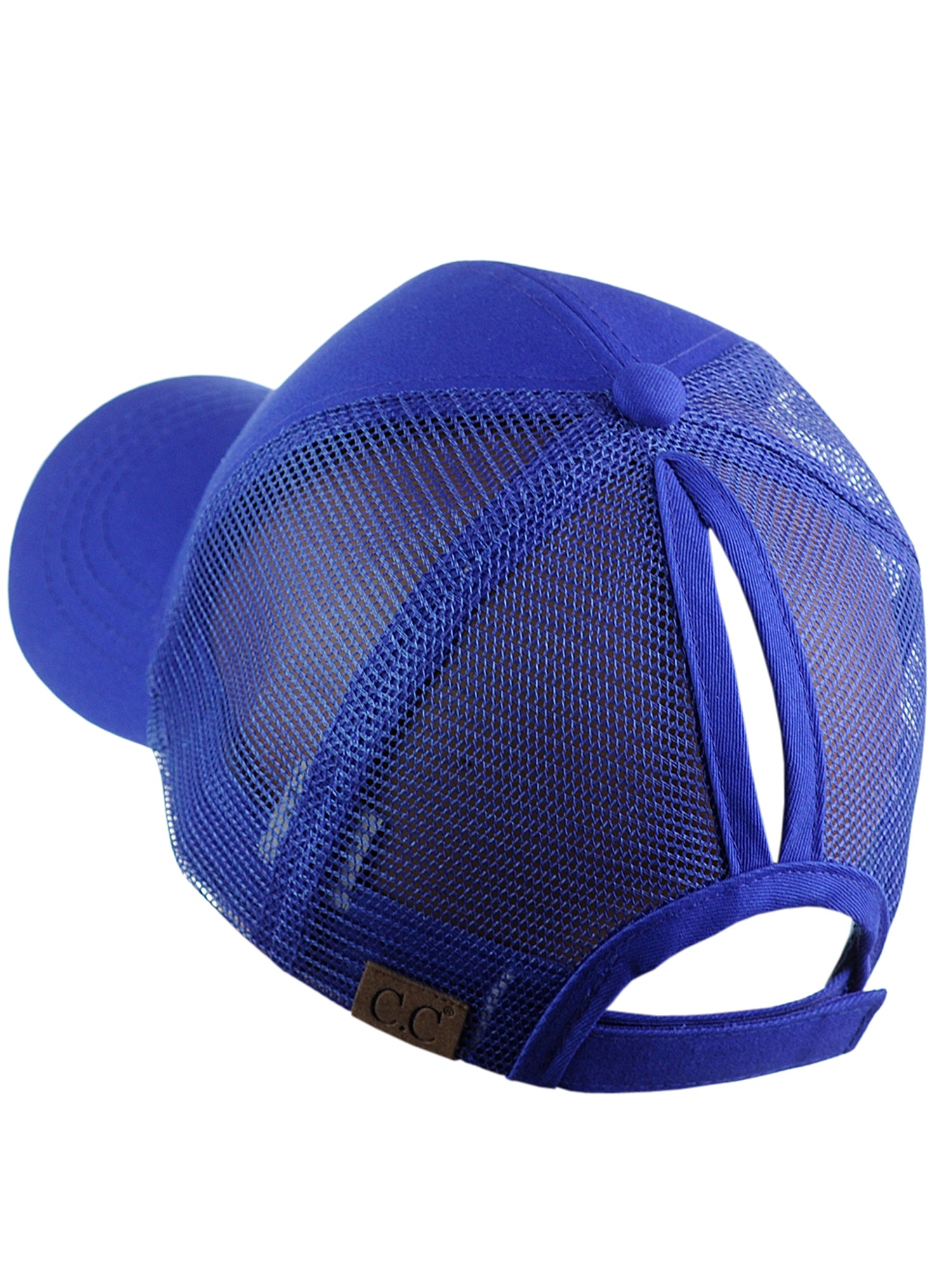 Royal Blue High Ponytail CC Ball Cap – Brazos Avenue Market