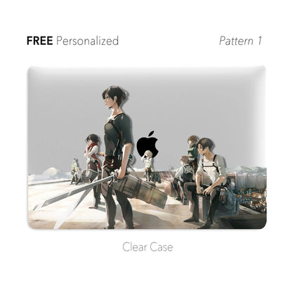 Attack On Titan Anime Macbook Clear Hard Case Custom Name Personalized  Case  MinimalGadget