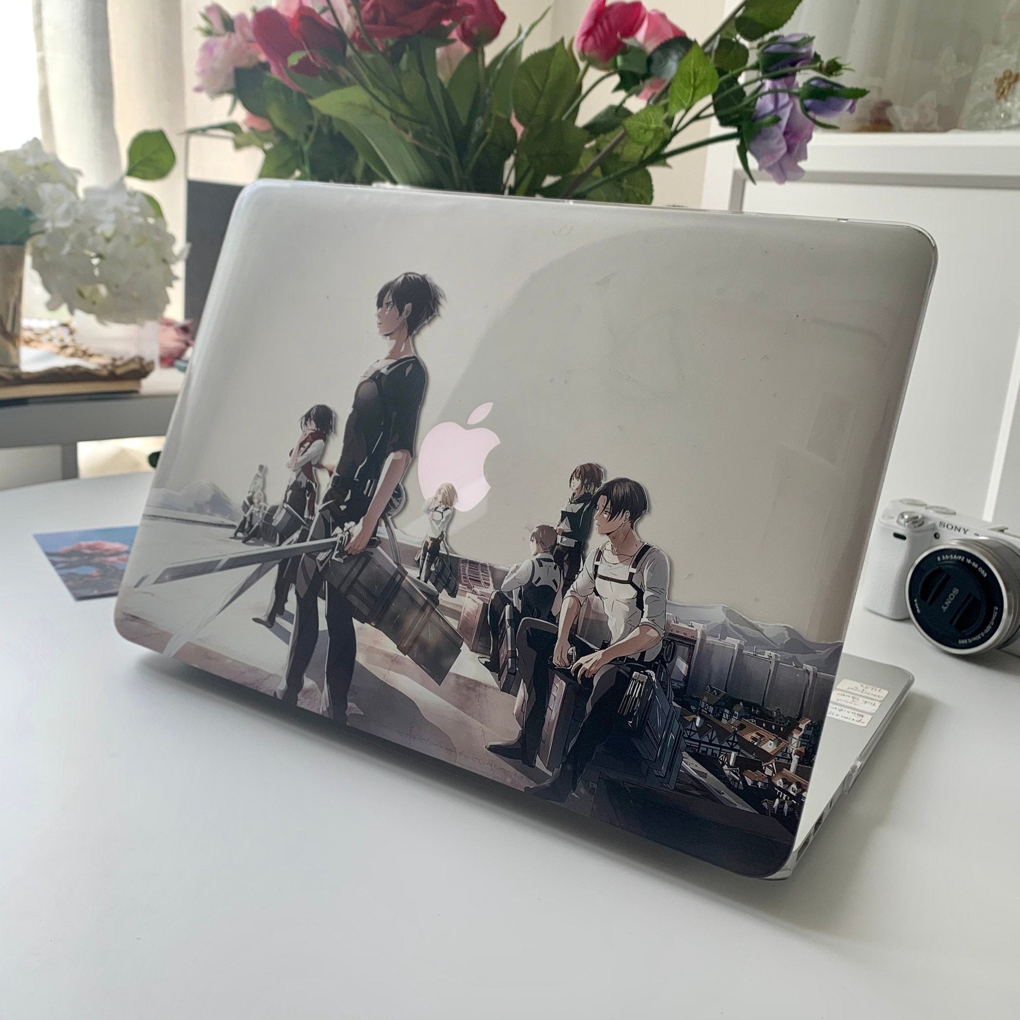 Attack On Titan Anime Macbook Clear Hard Case Custom Name Personalized  Case  MinimalGadget