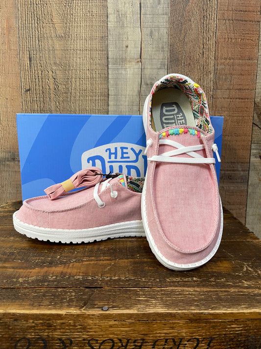 HEY DUDE WENDY BOHO EMBRO DUST ROSE - FOOTWEAR LADIES – Chillicothe Bootery  Inc