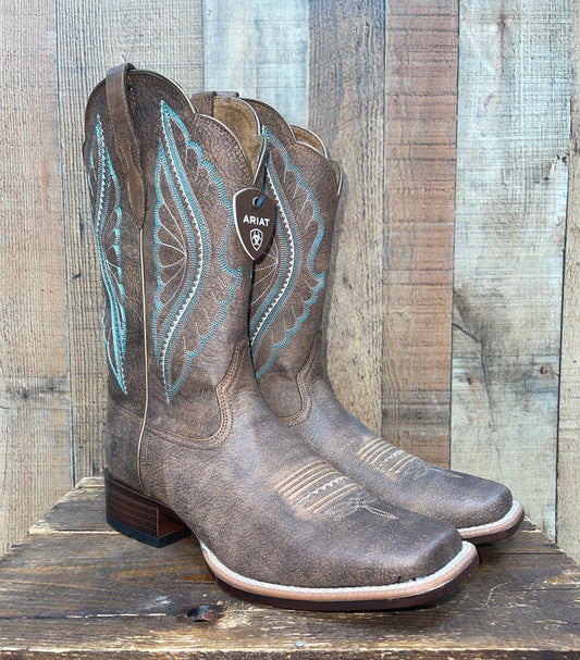 Ariat Vaquera Western Boots - Saddle Tan – Chillicothe Bootery Inc