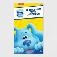 Blues Clues 32ct Valentines with Deluxe Stickers
