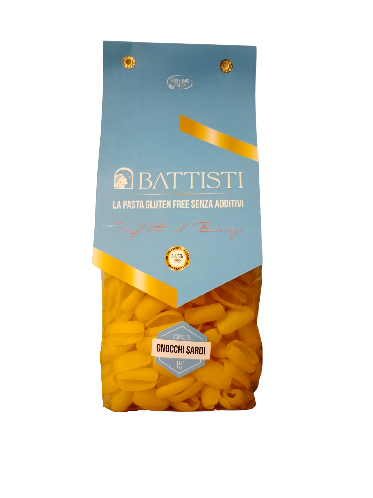 Battisti Bronze-Die Gluten-Free Gnocchi Sardi Pasta (Malloreddus) 500g