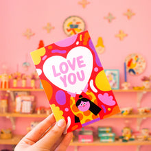 Load image into Gallery viewer, Love You // A6 Greeting Card
