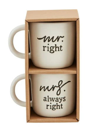 mr + mrs right mug - Ginger N' Cream™