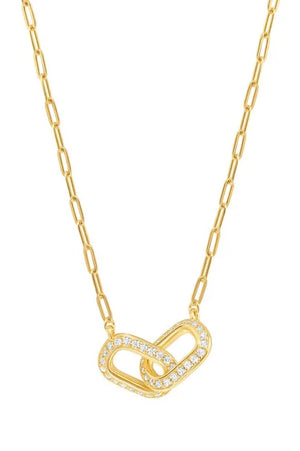 pave link necklace - Ginger N' Cream™