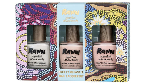 Nail Lacquer Trio Pack (Pretty in Pastel) | RAWW Cosmetics | 01