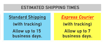 Estimated Shipping times 