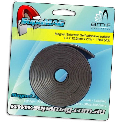 Magnetic Strip Neodymium 5metres x 25mm x 1.5mm (NON ADHESIVE) - AMF – AMF  Magnets USA