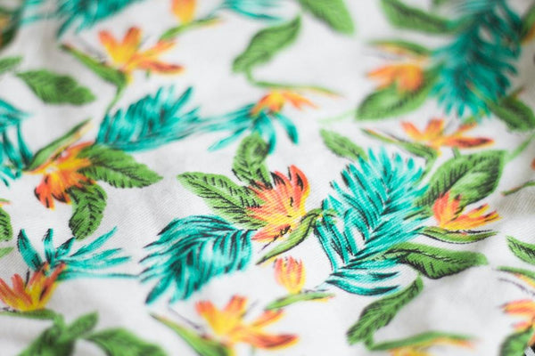 Sustainable printed fabric used to produce sustainable fashion