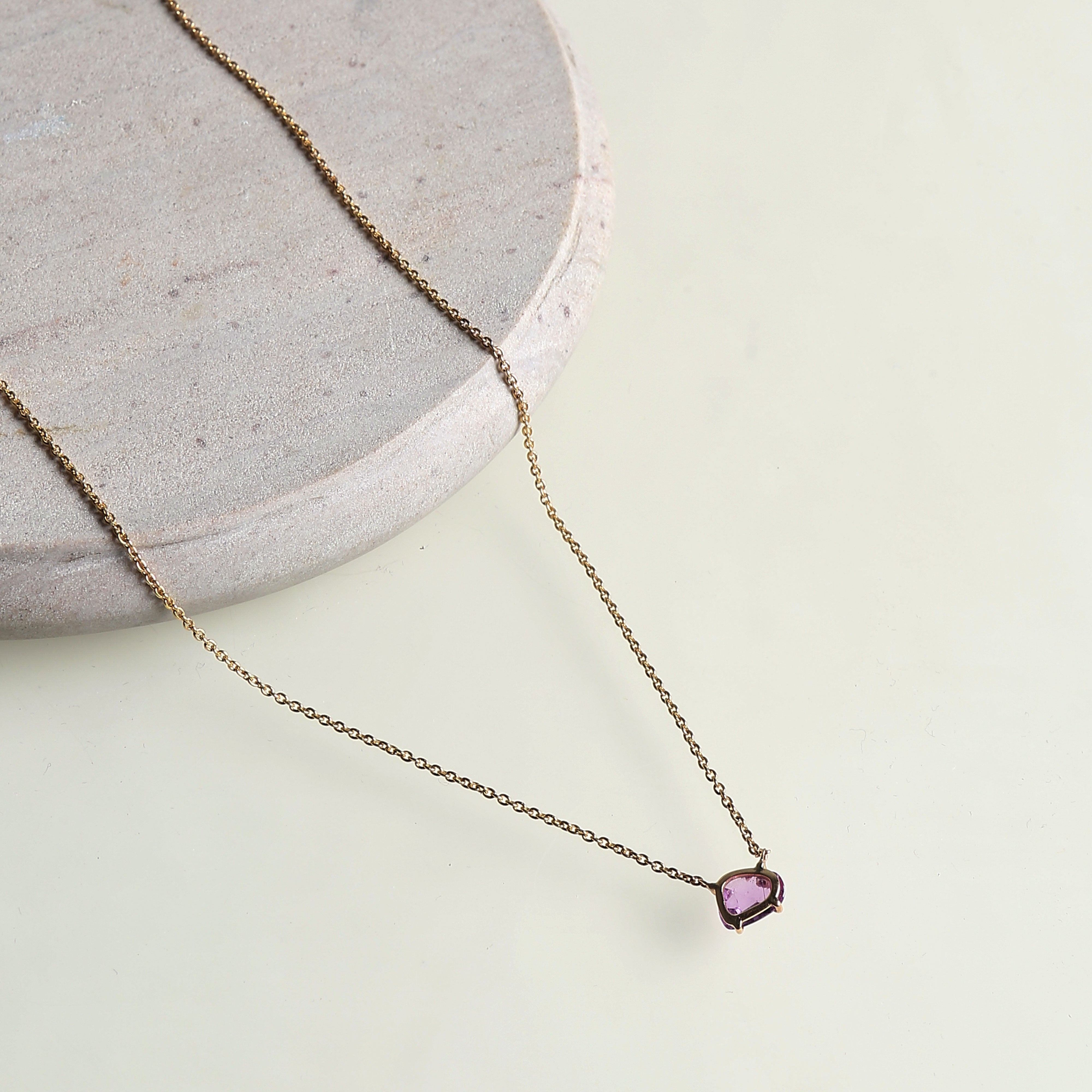 Sapphire Necklace - Pink – Le Mill