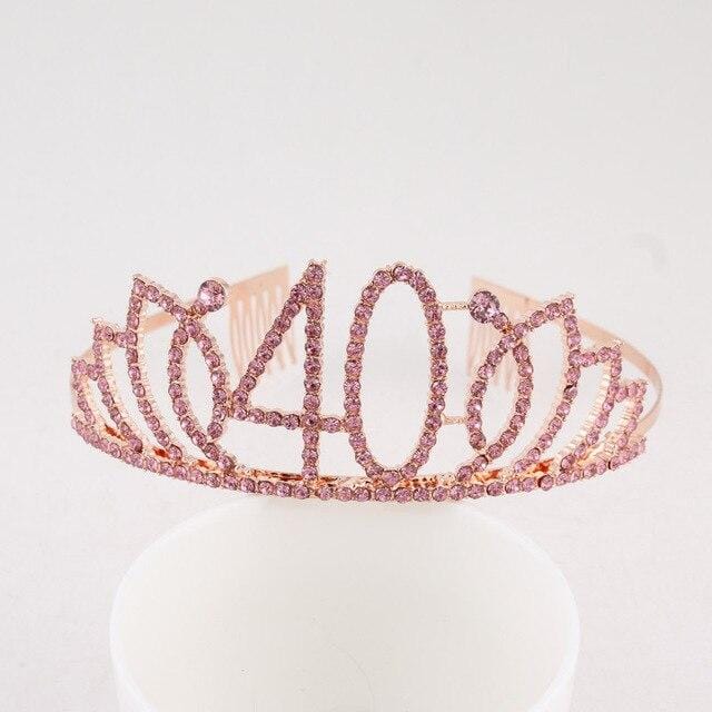 rhinestone happy birthday tiara