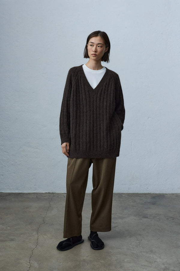 オンラインストア卸売 YOKE 5G MILANO RIB V-NECK KNIT - トップス