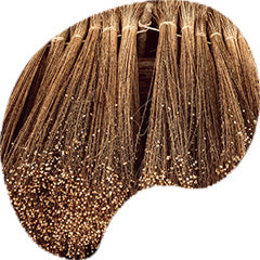 Flax in raw state as bundle, raw material for recable cable jacket