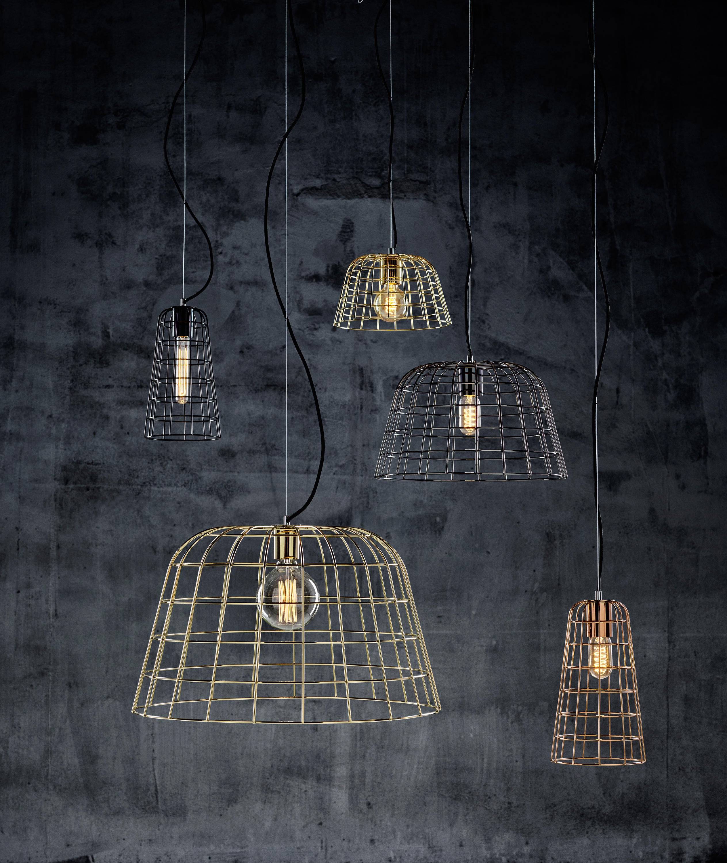 Derlot Editions Bolet Wire Suspended Pendant Light