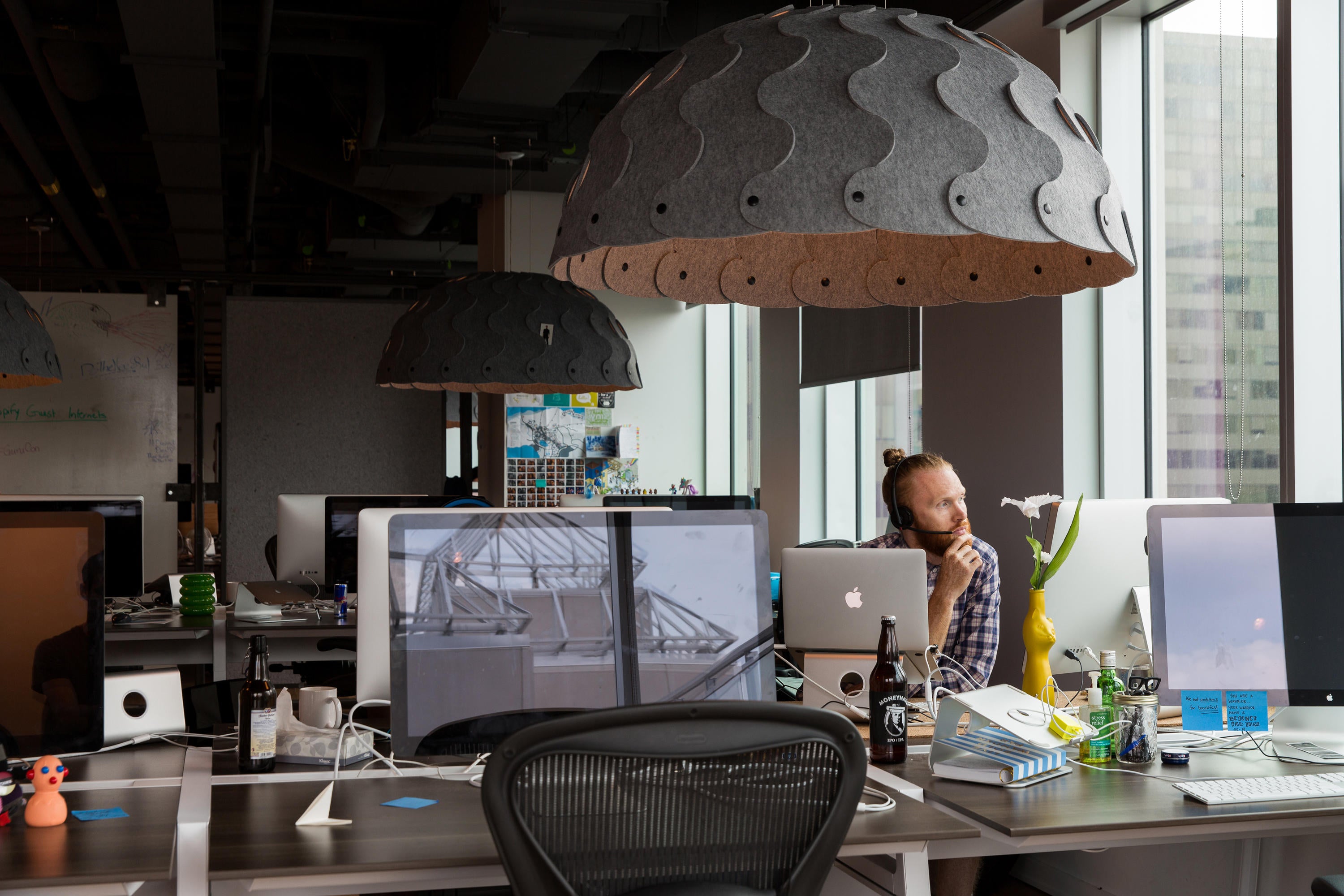 PLN Group Hush Round Acoustic Light Pendant