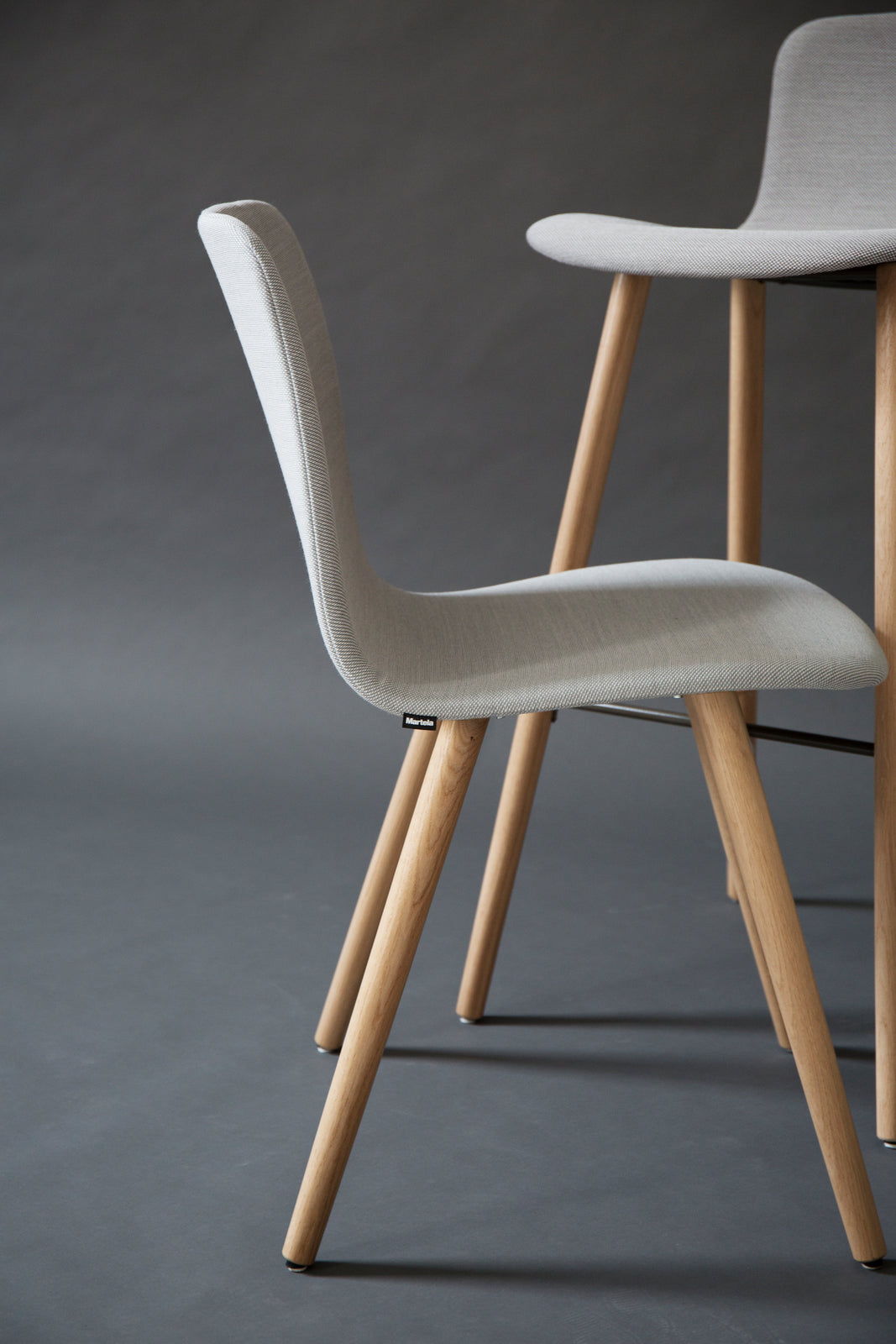 Martela Sola 4 Point Wood Leg Chair