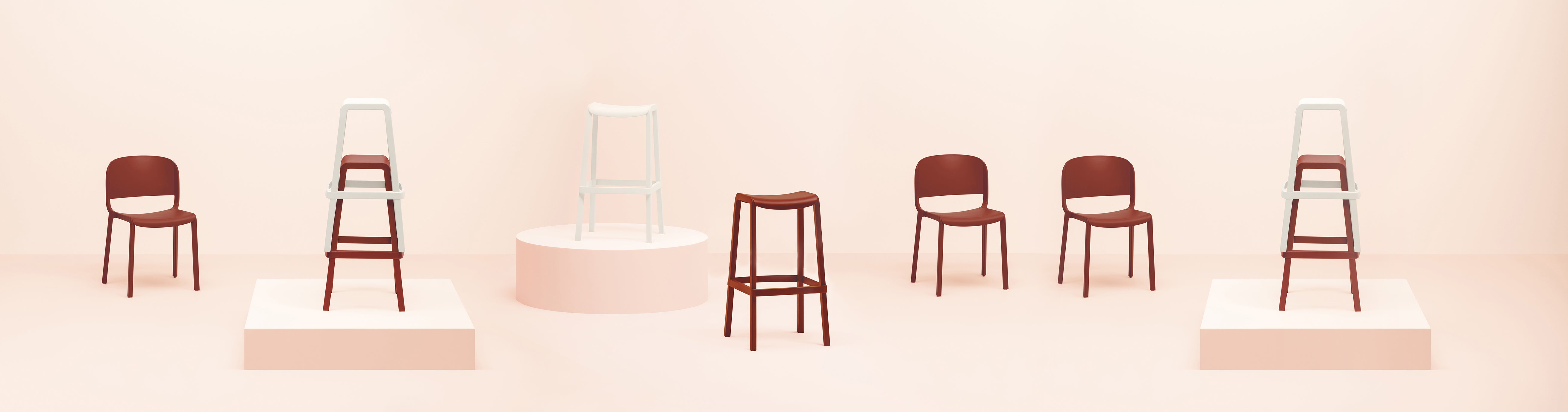 Pedrali Dome 267 Outdoor Barstool