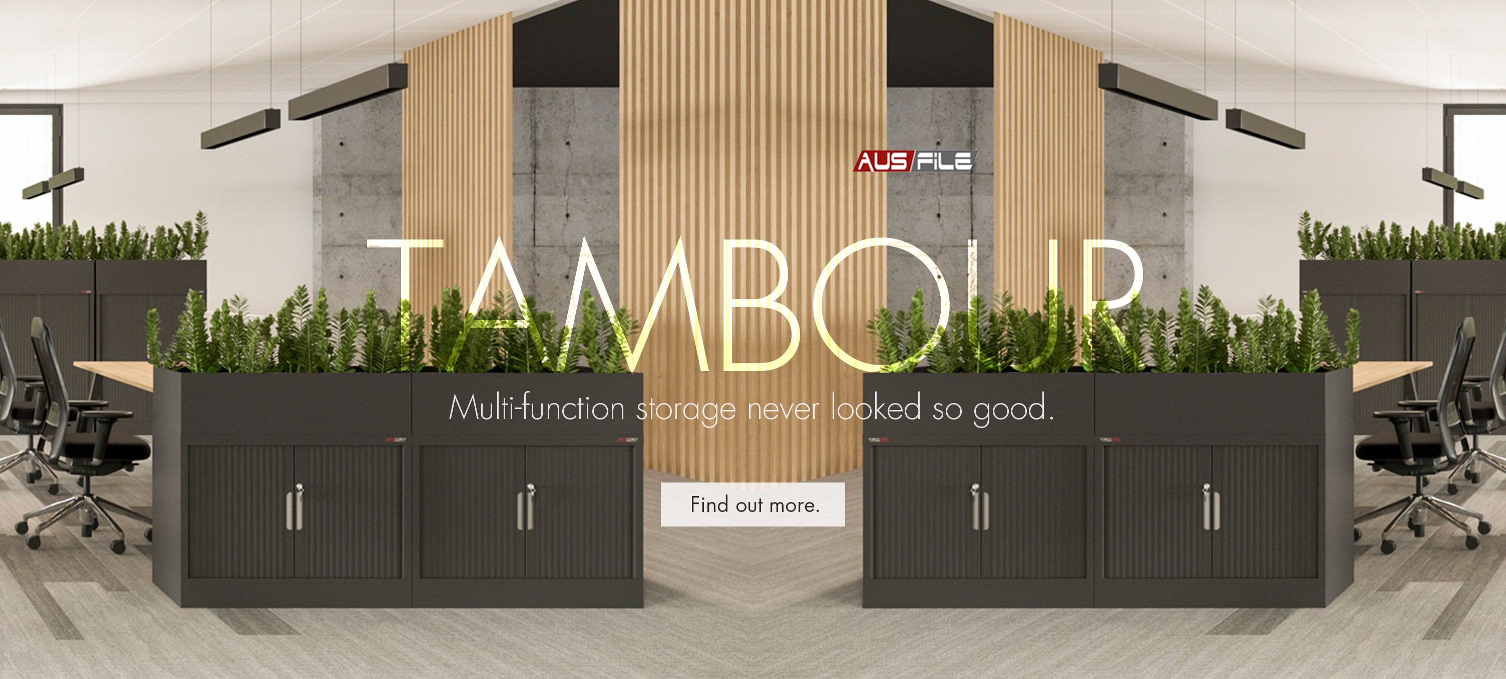 Ausfile Tambour storage planter furniture