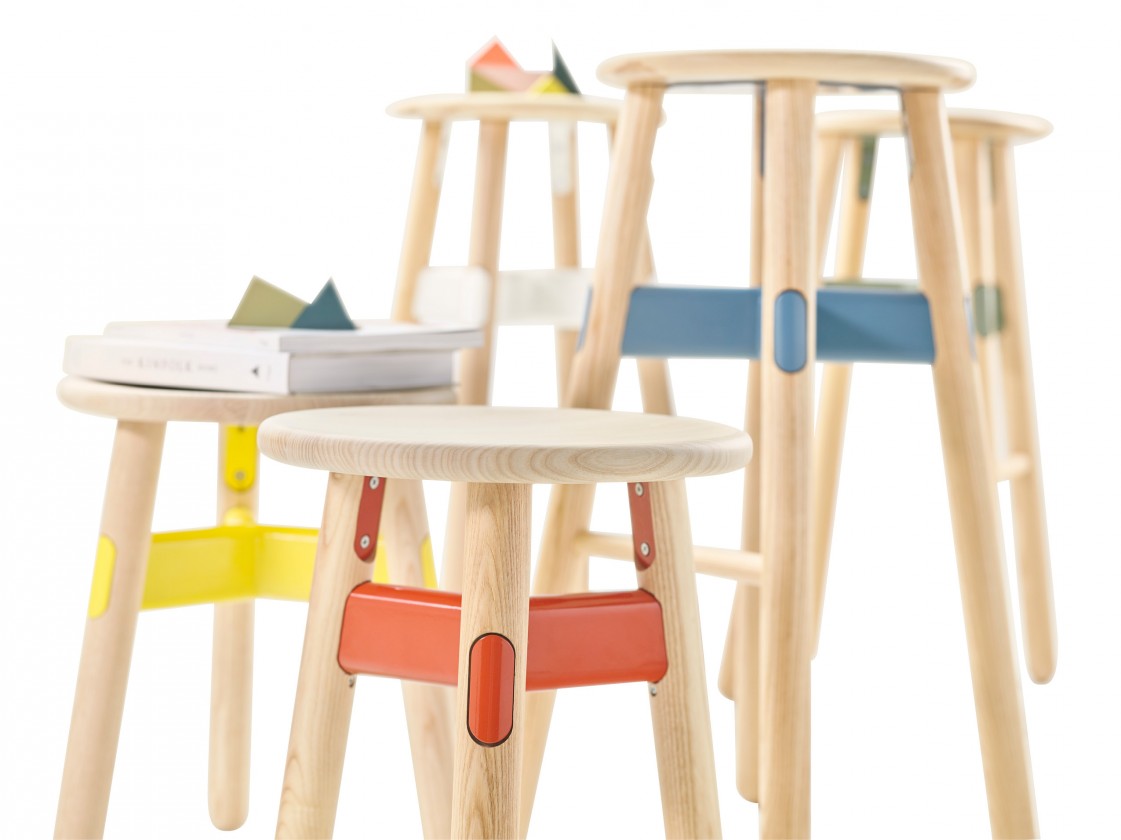 Thinking Works OkiDoki Bench Height Timber Stool