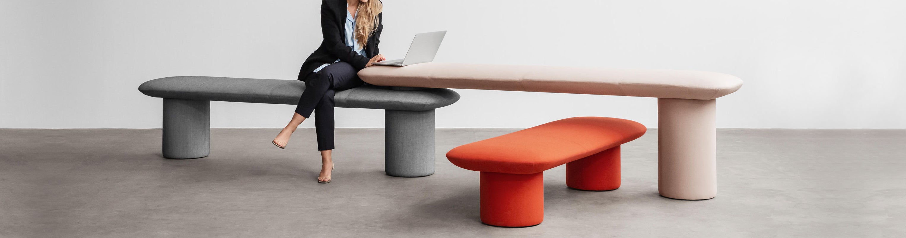 +Halle Levels Modular Bench Seating