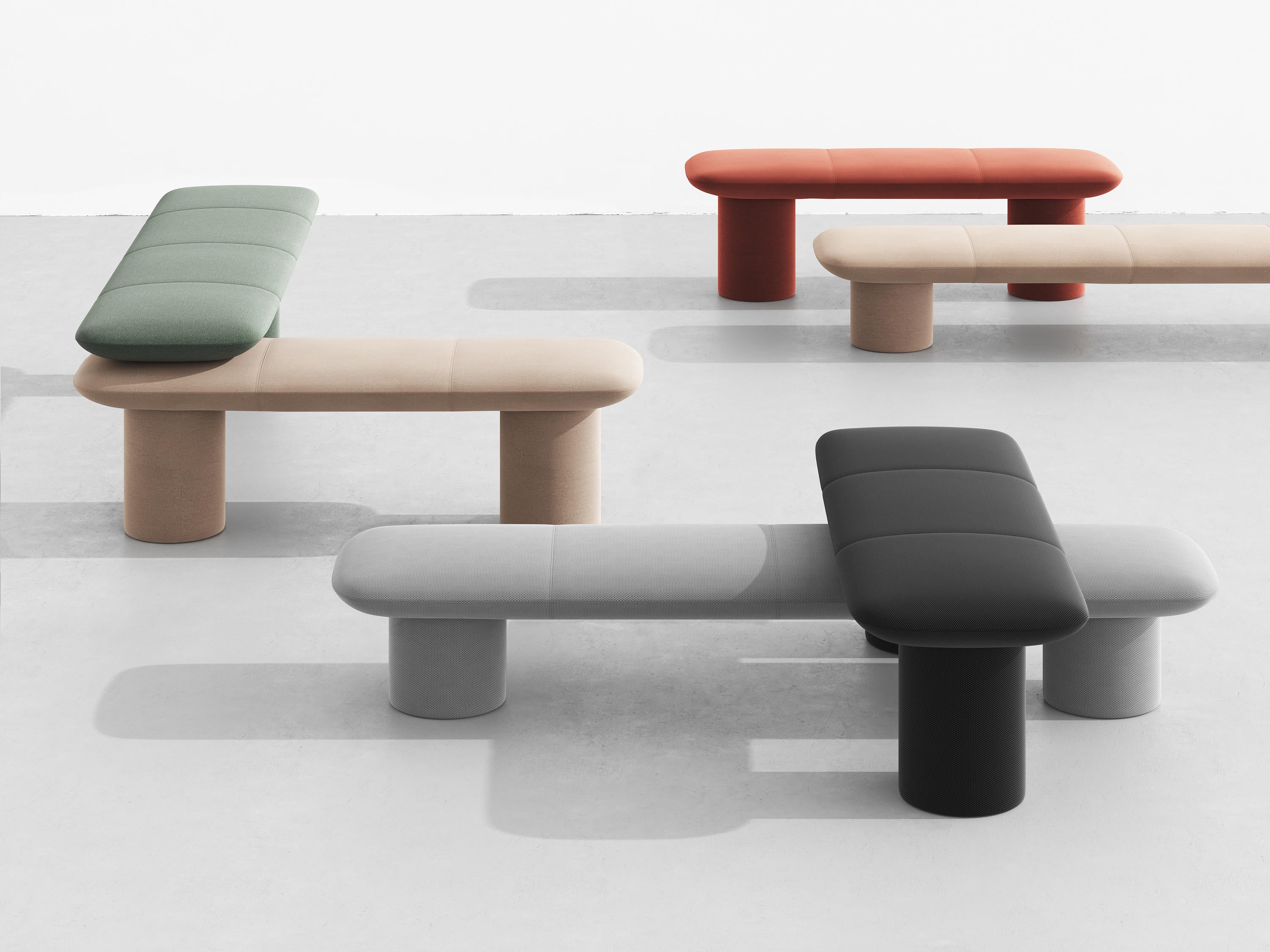 +Halle Levels Modular Bench Seating