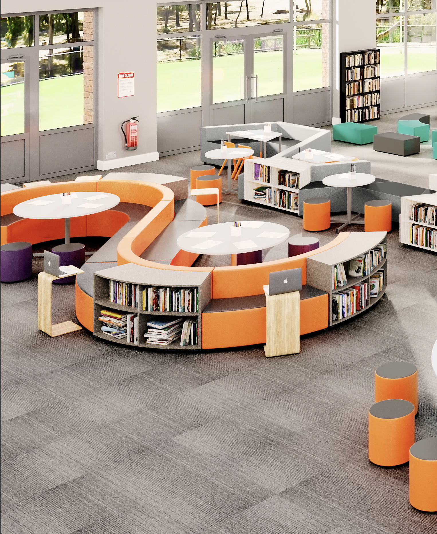 Sebel S-Curve Modular Education Seating