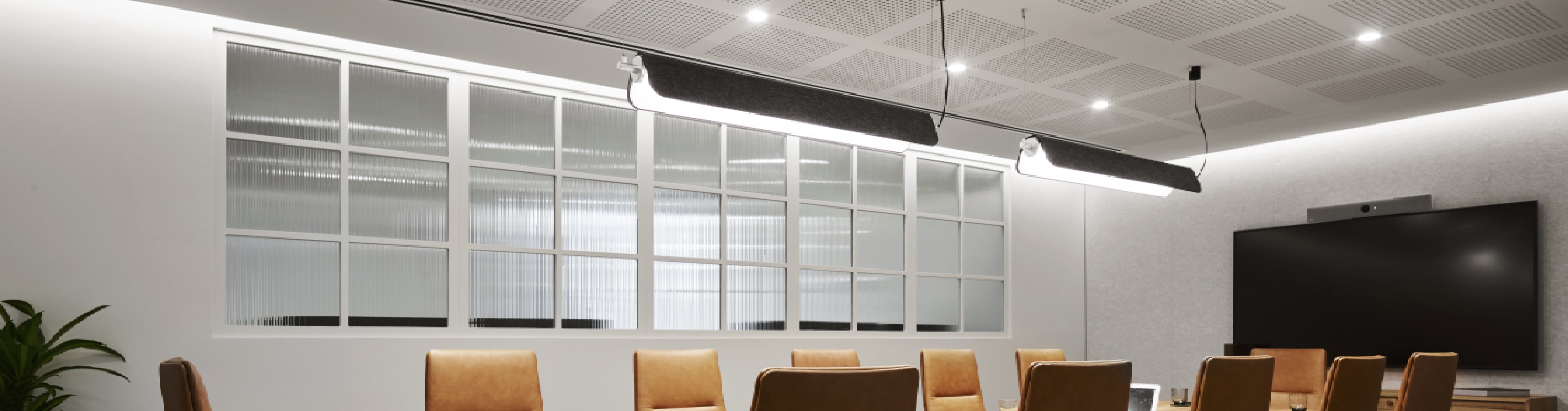 Luxxbox Dasch Lighting perfect fit for boardrooms